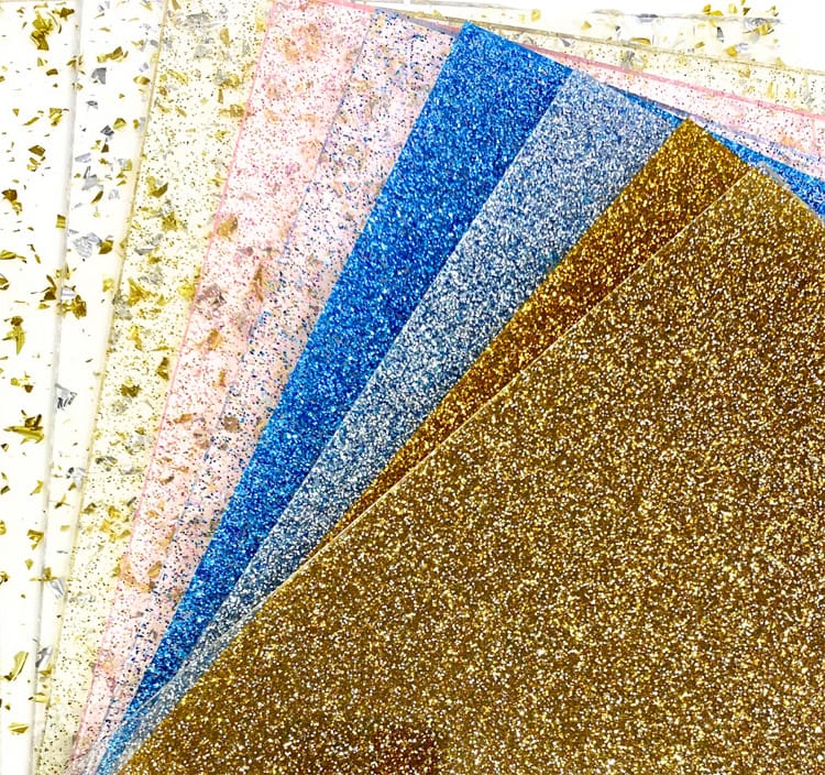 glitzernde Acrylfarben